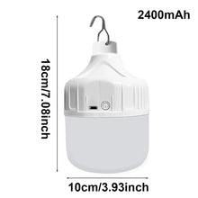 Load image into Gallery viewer, Portable USB Rechargeable LED Camping Light Multifunctional Outdoor Emergency Hanging Tent Lamp Hiking Picnics Night Lighting