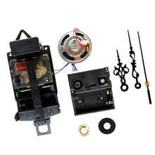 Load image into Gallery viewer, Pendulum Clock Movement with Music Chime Box Horn Pendulum Clock Accessories Melody Mechanism Clock Set for DIY Home Improvement