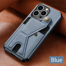 Load image into Gallery viewer, Men Green Wallet Flip Card Holder Phone Case For Iphone 13 12 Mini 14 11 Pro Xs Max Xr X Luxurious Leather Cover Mobile Phone Case With Card Compartment And Kickstand Elegant Iphone Magnetic Case