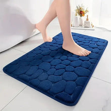 Load image into Gallery viewer, 3D Non-Slip Bathroom Mat – Quick-Dry Absorbent Cobblestone Doormat