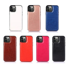 Load image into Gallery viewer, Wallet Stand Cover Flip Leather Case For iPhone 14 Pro Max 13 Pro Max 12 Pro Max 11 Pro Max Soft PU Leather Card Case With Kickstand Slim Double Magnetic Clasp Protective Cover
