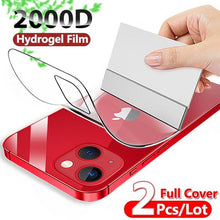 Load image into Gallery viewer, Full Cover Hydrogel Film For iPhone 13 7 8 Plus 6 6s Screen Protector 11 12 13 Pro mini XR X XS Max SE 2020 Back Film Not Glass Full Cover Screen Protector for iPhone