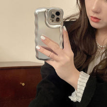 Load image into Gallery viewer, Women Luxury Gold Color Shockproof Phone Case for iPhone 14 13 12 11 Pro Max X Xs Max XR Shock-Absorbing Elegant Shiny Case for iPhone Strong iphone Back Cover