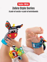 Load image into Gallery viewer, Baby Wrist Rattle Socks Sensory Educational Toys Set