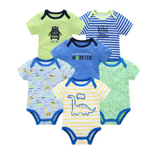 Load image into Gallery viewer, 3/6 PCS Baby Cotton Bodysuits Set Short Sleeve Summer Outfits for Newborn Boys & Girls 0β12 Months