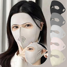 Load image into Gallery viewer, Full Face Sun Protection Mask - Men & Women's Cooling Ice Silk Riding Mask Veil For Beach, Running & Summer Outdoor Activities