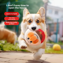 Load image into Gallery viewer, Interactive Electric Plush Jumping Ball - USB Rechargeable Dog Training Toy with Music