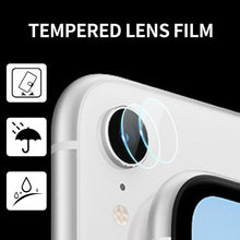 Load image into Gallery viewer, 3PCS Ultra-thin Tempered Glass Camera Lens Film For iPhone Xr Rear Camera Len HD Protector Anti-scratch Phone Film Camera Ring Lens Protector with Glass Compatible for iPhone