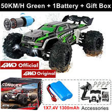 Load image into Gallery viewer, 4WD RC Off-Road Car - 1:16 High-Speed Brushless Truck, 50-80KM/H, 4x4 Drift Racing Toy for Kids & Adults