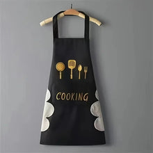 Load image into Gallery viewer, Unisex Adjustable Kitchen Apron – Solid Color PVC Cooking Apron with Pocket