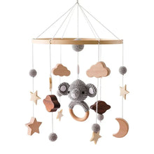 Load image into Gallery viewer, Wooden Baby Rattle Crib Mobile Holder for Newborns