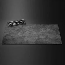 Load image into Gallery viewer, Gray XXL Gaming Mouse Pad – Extended Non-Slip Desk Mat with Overlocked Edges for Keyboard & Computer Setup