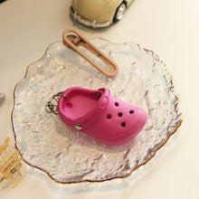 Load image into Gallery viewer, 1PCS 3D Mini 7.5cm EVA Beach Hole Little Croc Shoe Keychain Bag Accessories Decoration Keyring Car Handbag Key Chain Charms