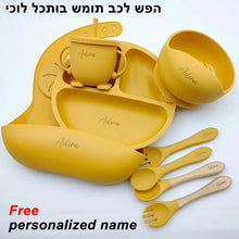 Load image into Gallery viewer, Silicone Baby Feeding Plate Set with Suction Bowl