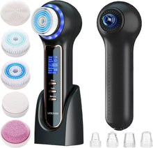 Load image into Gallery viewer, Electric Blackhead Remover Vacuum Suction Facial Cleansing Brush Rechargeable Face Brush Facial Pore Cleanser Skin Care Machine