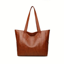 Load image into Gallery viewer, Vintage Large Capacity Tote Bag, Retro Vegan Shoulder Bag, Women's Casual Handbag For Commute