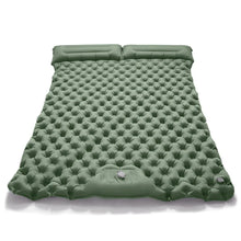 Load image into Gallery viewer, Double Inflatable Camping Mattress – Ultralight Folding Sleeping Pad with Built-in Pump