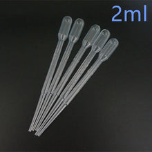 Load image into Gallery viewer, Laboratory Pipette 0.2ml/0.5ml/1ml/2ml/3ml/3ml-L/5ml/10ml Plastic Disposable Graduated Container Liquid Dropper Equipment Straw