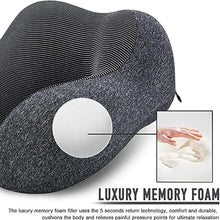Load image into Gallery viewer, U Shaped Memory Foam Neck Pillows Soft Slow Rebound Space Travel Pillow Massage Neck Cervical Healthcare Bedding Drop Shipping