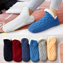 Load image into Gallery viewer, Thermal Mens Slipper Socks Winter Warm Short Cotton Thickened Home Sleeping Soft Non Slip Grip Fuzzy Floor Sock Fluffy Male