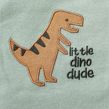 Load image into Gallery viewer, 3PCS Baby Bodysuit Set for Boys | Summer Short Sleeve Cotton Romper with Cartoon Dinosaur & Stripe Designs