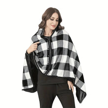 Load image into Gallery viewer, Wearable Blanket Shawl – Flannel Lazy Office Wrap