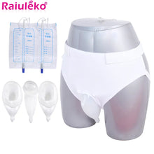 Load image into Gallery viewer, Reusable Hypo-allergenic Men Older Woman Silicone Urine collector Bags Adults Urinal with Urine Catheter Bags Male Female Toilet