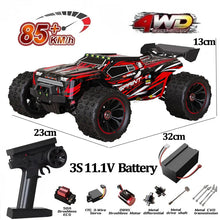 Load image into Gallery viewer, 9522PRO 1:16 RC Car - 85KM/H Brushless 4WD Off-Road Drift Racing Truck with LED Lights, Professional High-Speed Remote Control Car