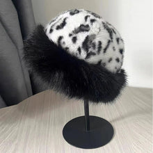 Load image into Gallery viewer, New Fluffy Fur Women's Winter Hat Winter Snow Ski Cap Female Faux Fur Thick Warm Windproof Hat Russian Hat Mink Fisherman's Hat