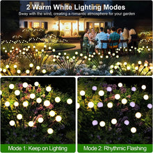 Load image into Gallery viewer, 12Pack Solar LED Starburst Firefly Lights – IP66 Waterproof Garden & Lawn Decoration