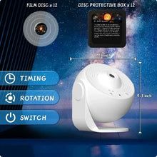 Load image into Gallery viewer, LED Night Light Galaxy Projector Starry Sky Projector 360° Rotate Planetarium Night Lamp For Room Decorative Children Kids Gift