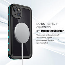 Load image into Gallery viewer, Waterproof For iPhone 14 13 12 11 Pro Max Case Red Clear Cover Diving Underwater Swim Outdoor Sports Built-in Screen Protector Full Body Heavy Duty Protective Cover for iPhone