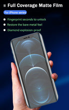 Load image into Gallery viewer, 4pcs Matte Film For Iphone 11 12 13 Pro Max Mini Frosted Screen Protectors For Iphone X Xr Xs Max 6 6s 7 8 Plus Se Anti Glare Matte Finish Anti-fingerprint Film
