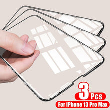 Load image into Gallery viewer, 3PCS Full Cover Tempered Glass for iPhone 7 8 6 6S Plus SE 2020 Screen Protector for iPhone 13 12 11 XR X XS Max Pro Mini Glass Tempered Glass Screen Protector 5D Upgraded Full Cover Edge-to-Edge for iPhone