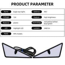 Load image into Gallery viewer, 2PCS LED Devil’s Eye Lights – Universal Car & Motorcycle Headlight/License Plate Decorative Light