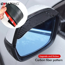 Load image into Gallery viewer, 2PCS Car Rearview Mirror Rain Eyebrow Carbon Fiber Sun Visor Shade Cover Protector Clear Vision for Rain Car Mirror Accessories