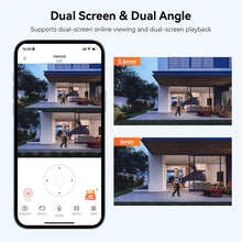 Load image into Gallery viewer, 8MP 4K Dual Lens Wifi PTZ Camera Smart Home Night Vision Dual Screen Outdoor 6MP Security Protection CCTV IP Camera V380 Pro APP