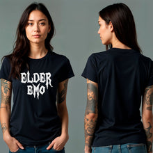 Load image into Gallery viewer, Glow in the Dark Elder Emo Black Tee Shirt