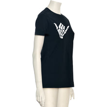 Load image into Gallery viewer, Glow in the Dark Shaka Skelelton Hand Tee Shirt