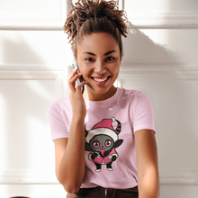 Load image into Gallery viewer, Holiday Krampus Cutie Pink Tee Shirt