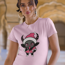 Load image into Gallery viewer, Holiday Krampus Cutie Pink Tee Shirt