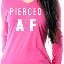 Load image into Gallery viewer, Pierced AF Black Tapered Long Sleeve Hoodie