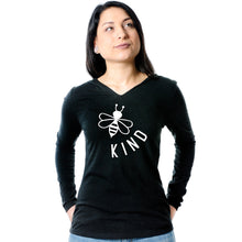 Load image into Gallery viewer, Bee Kind Tapered Long Sleeve Hoodie