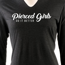 Load image into Gallery viewer, Pierced Girls Do It Better Tapered Long Sleeve Hoodie