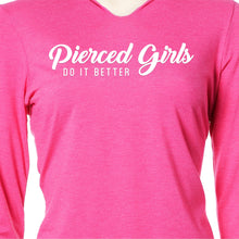 Load image into Gallery viewer, Pierced Girls Do It Better Tapered Long Sleeve Hoodie