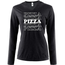 Load image into Gallery viewer, Pizza Pizza Pizza Pizza Pizza Tapered Long Sleeve Hoodie