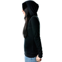 Load image into Gallery viewer, My Piercings Are My Story Black Tapered Long Sleeve Hoodie