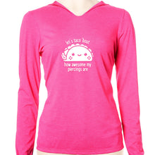 Load image into Gallery viewer, Let's Taco 'bout My Piercings Tapered Long Sleeve Hoodie