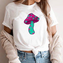 Load image into Gallery viewer, Funky Floral Mushroom Tee Shirt