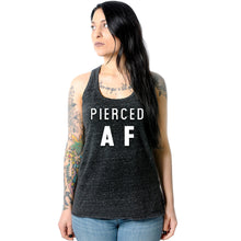 Load image into Gallery viewer, Pierced AF Black Gray Cosmic Twist Back Tank Top